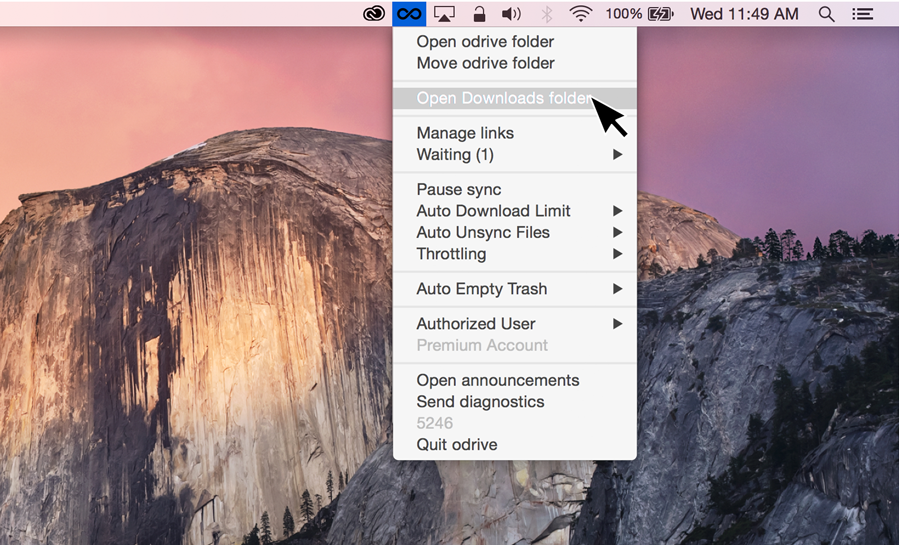 Shortcuts to all your Synced folders in tray